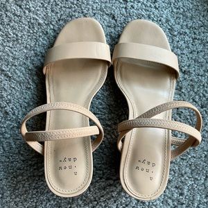 A New Day nude heels from Target size 7